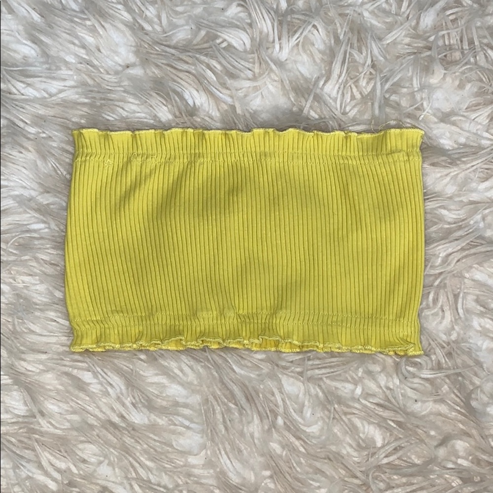 Frilled Yellow Bandeau